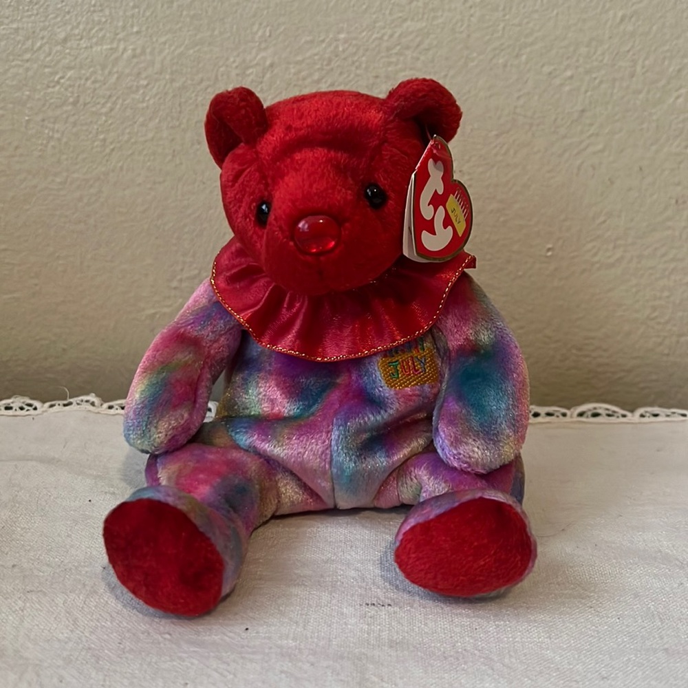 July birthday beanie baby